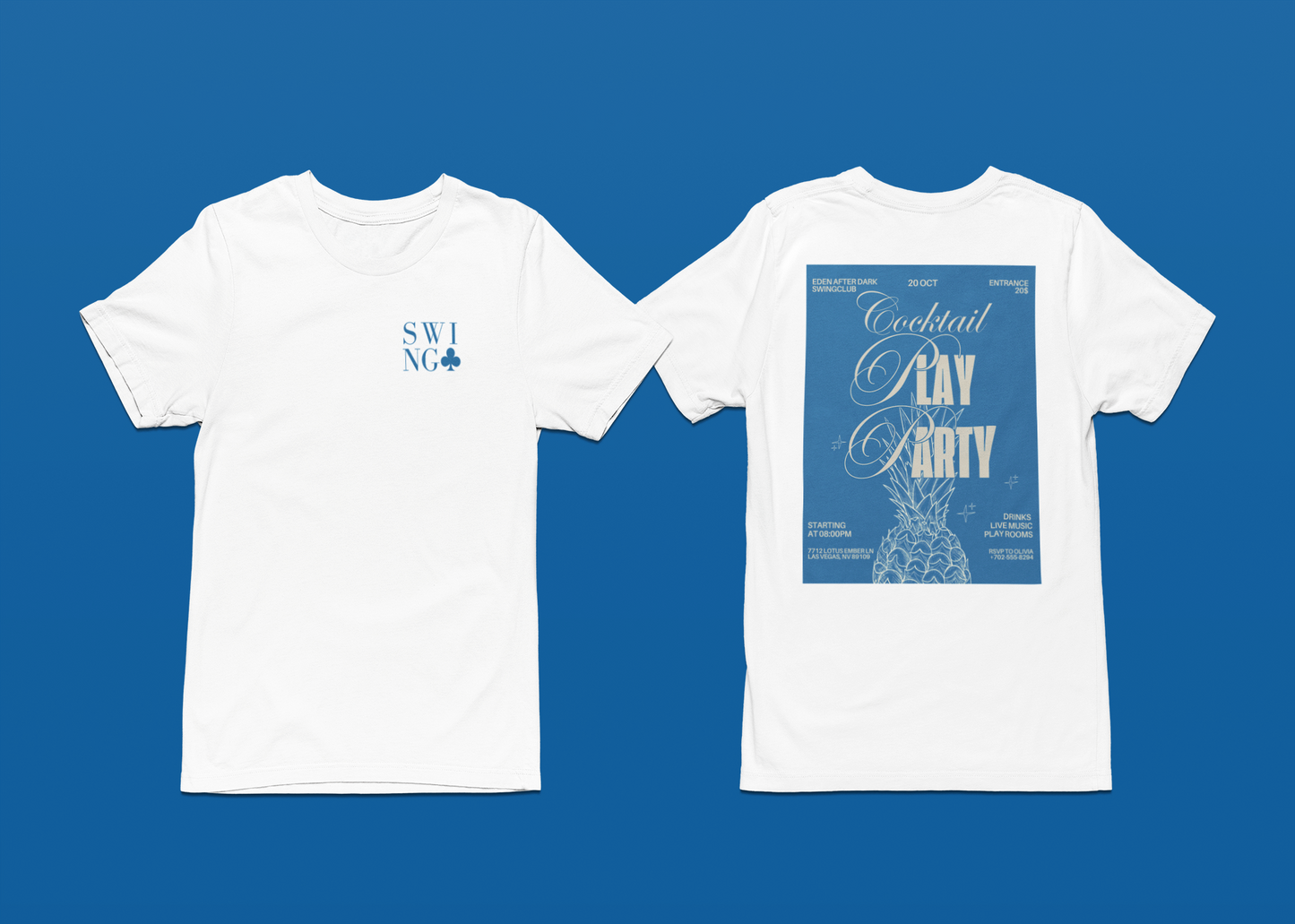 Cocktail Play Party Tee – Vegas Edition